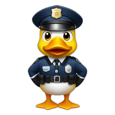 Police duck sticker
