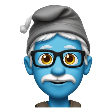 Frans Timmeman as smurf sticker
