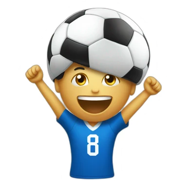soccer supporter cheering sticker