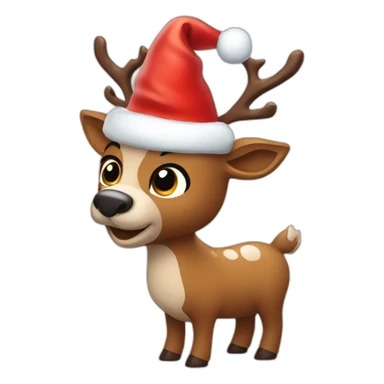 rudolf con la nariz roja navidad sticker