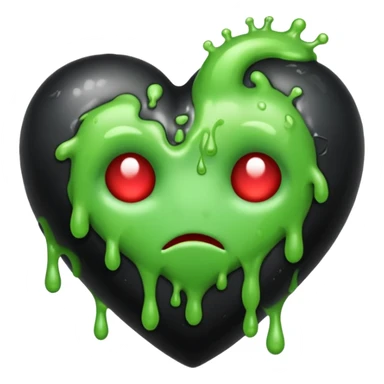 Heart Whit poison sticker