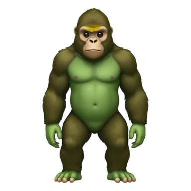 gorilla tag gorilla no legs and green sticker