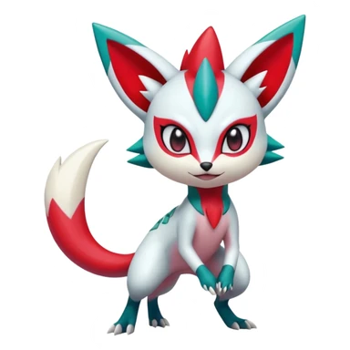 Meloetta-Sneasel-Zangoose-Pokémon-Fakémon-fusion-hybrid-creature sticker