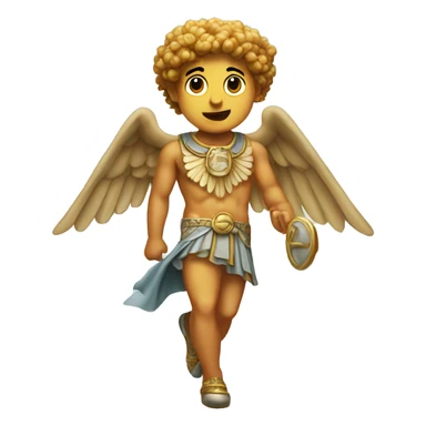 Hermes god with winged shoes sticker