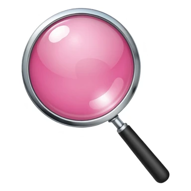 mix light pink dark pink and white girly chrome internet with a magnifying glass sticker