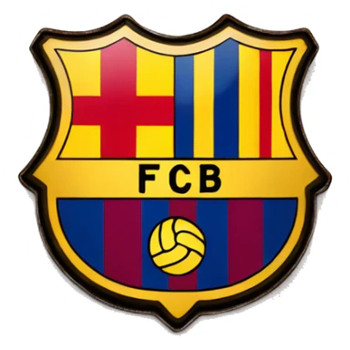 the flag of the Barcelona football club sticker