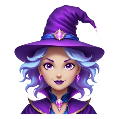 Cinematic Comical Anthropomorphic Thunderstorm Character Portrait Emoji, A personified storm cloud with a mischievous smirk, crackling with tiny sparks of lightning, wearing a flamboyant purple magician’s hat, slightly tilted for extra flair, bold and exaggerated facial expressions filled with electrifying confidence, deep stormy blues and purples swirling within its cloudy form, wide, expressive glowing eyes filled with playful trickery, highly detailed, soft glowing edges, dramatic yet whimsical, infused with an air of magical mischief, radiating an electrifying presence, striking yet hilarious, meme-worthy and instantly iconic! ⚡🎩 sticker