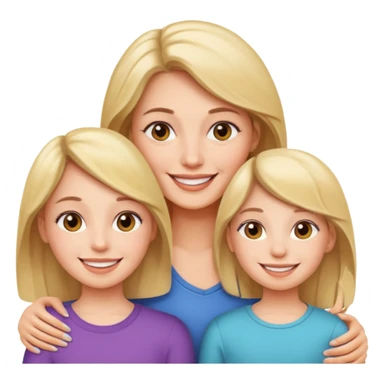 Mom and daughter  sticker