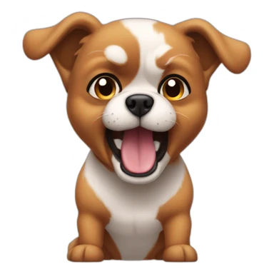 Small dog angry pick up line sticker