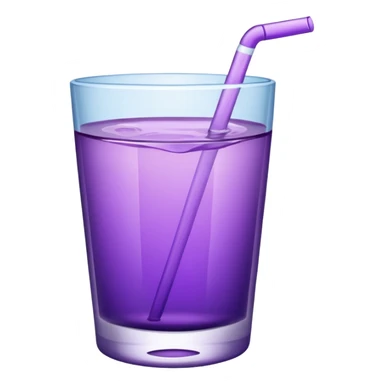 glass of purple water sticker