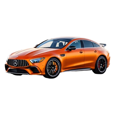 Mercedes amg gt 63 orange colour sticker