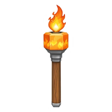 Minecraft torch sticker