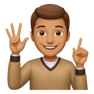 Mano asiendo seña de s sticker