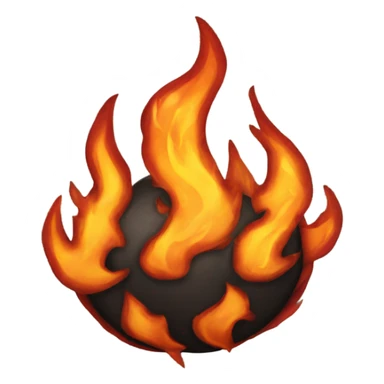 Fire ball sticker