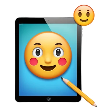 drawing on an ipad sticker