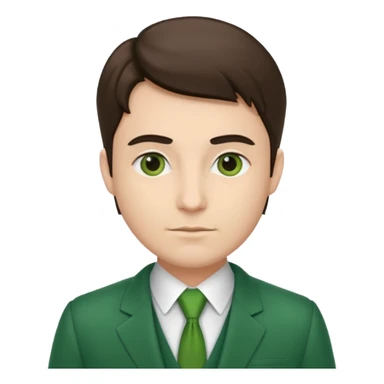 Lawyer with a green suit on sticker