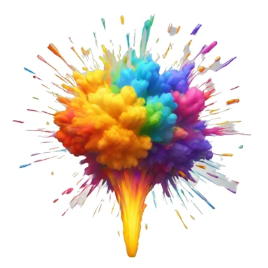 colorful explosion sticker
