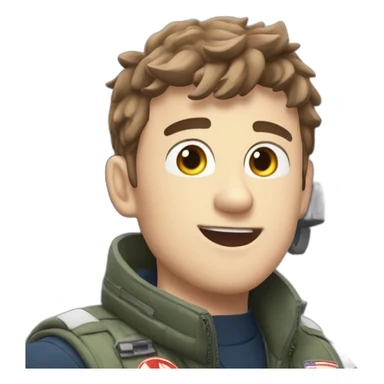 Youtuber Mr Beast in a bomber jet sticker