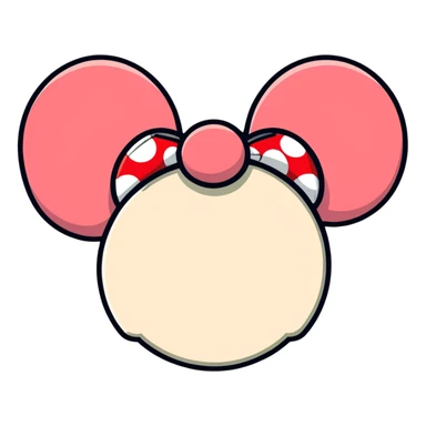 Minnie Mouse ears sticker