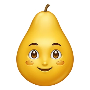 Tanzende Birne mit mehr Schwung  sticker