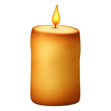 candle made out of bret sticker