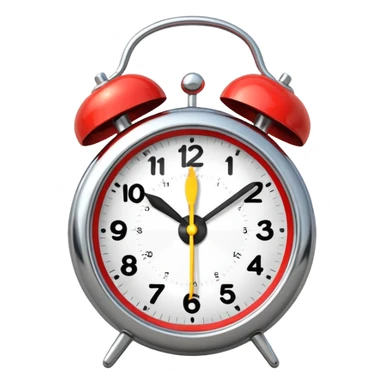 ringing alarm clock sticker