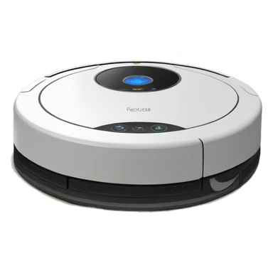 robot vacuum with saurons eye on top sticker