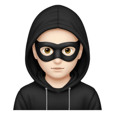 hacker with mask sticker