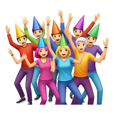 rave techno party sticker