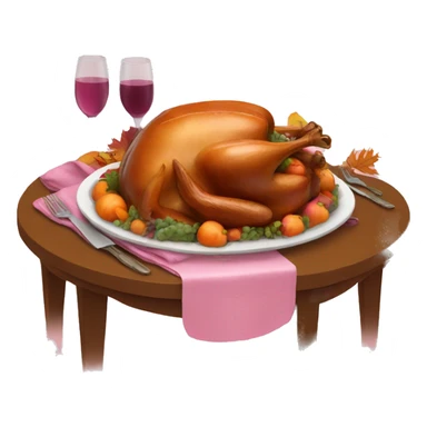 Pink thanksgiving  sticker