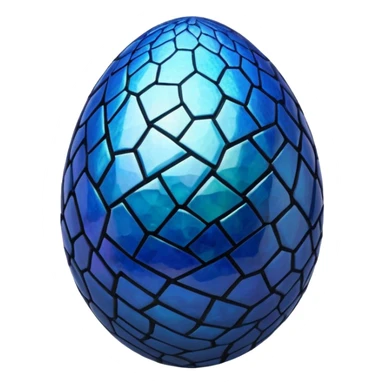 cracked cracked cracked blue dragon egg 3  sticker