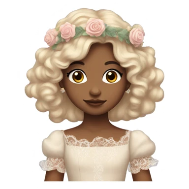 Shabby chic princess sticker