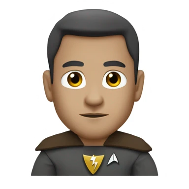 johnatan archer from star trek without background in a blank screen sticker