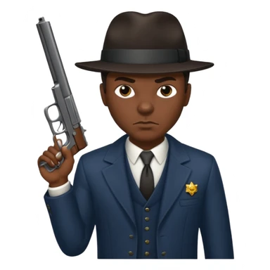 African American gangster taliban terrorist with a gun sticker