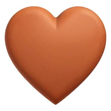 terracotta heart sticker