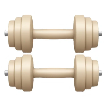 beige dumbbells sticker