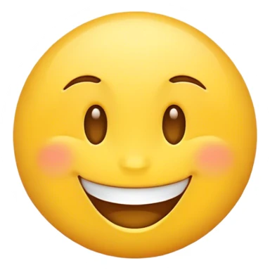 Sweetheart yellow round emoji sticker