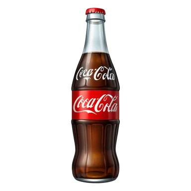 coca cola bottle with black label sticker