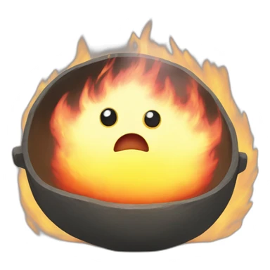 Calcifer from howls moving castle sticker