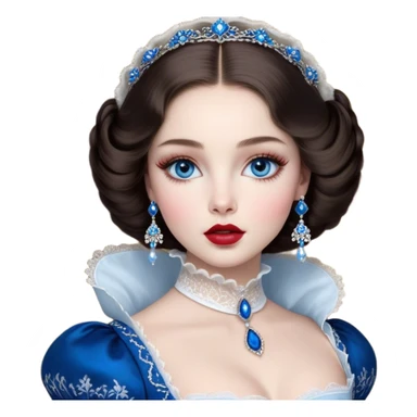 porcelain doll skin, large blue eyes with long lashes, fine details, olivia culpo as milady de winter, jinyoung shin art, refined nose, scarlet, dim light, by Maude Kaufman Eggemeyer, great digital art with details, by Scott Samuel Summers, ad image, ori and the blind, stunningly realistic sticker