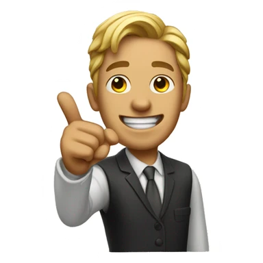guy pointing at you laughing sticker