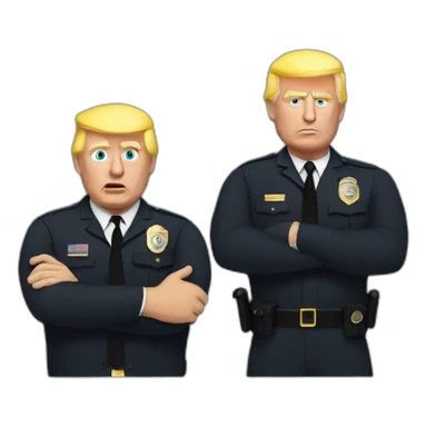 trump-getting-arrested sticker