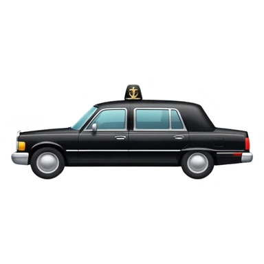 Black funeral car  sticker