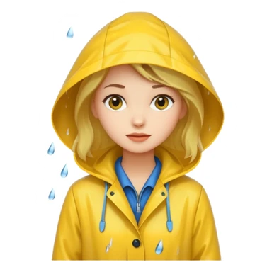 Raincoat Pedestrian woman sticker