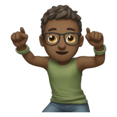 Gars qui fait un dab sticker