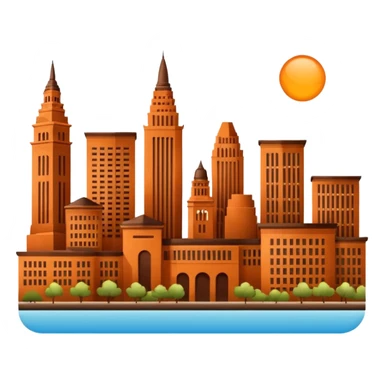 An emoji for Cleveland Ohio sticker