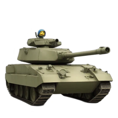 un chat sur un tank sticker