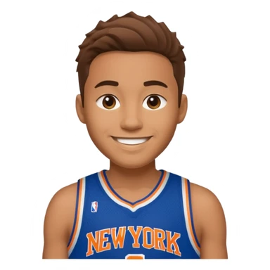 Smiley new york knicks sticker