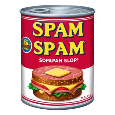 pop art SPAM meat slop advertisement warhol landscape  sticker