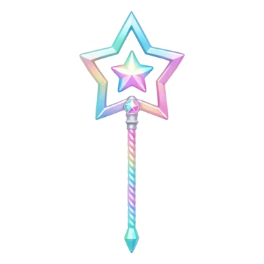 Kawaii decora cutecore starlight staff sticker
